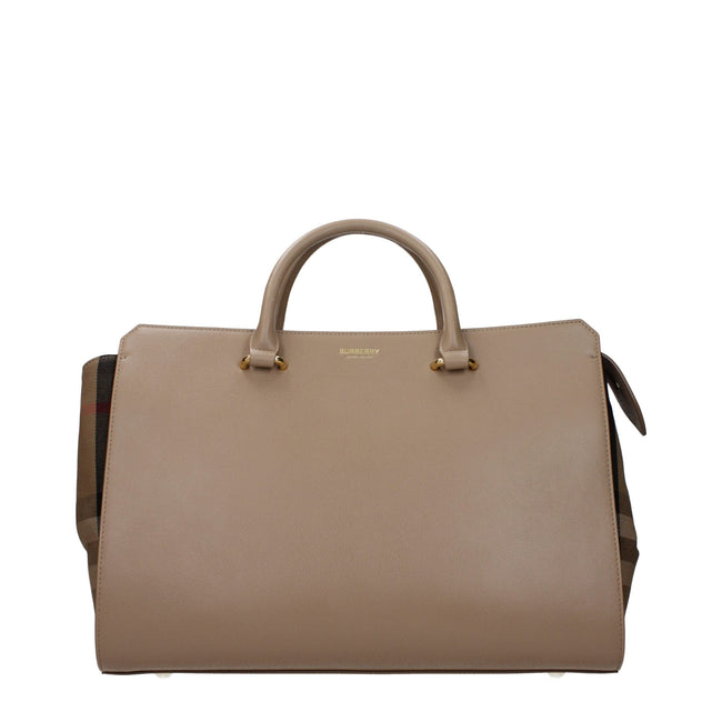 Burberry Beige Leather Handbags Burberry