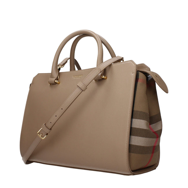 Burberry Beige Leather Handbags Burberry