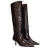 Stuart Weitzman Brown Leather High Heel Boots Stuart Weitzman