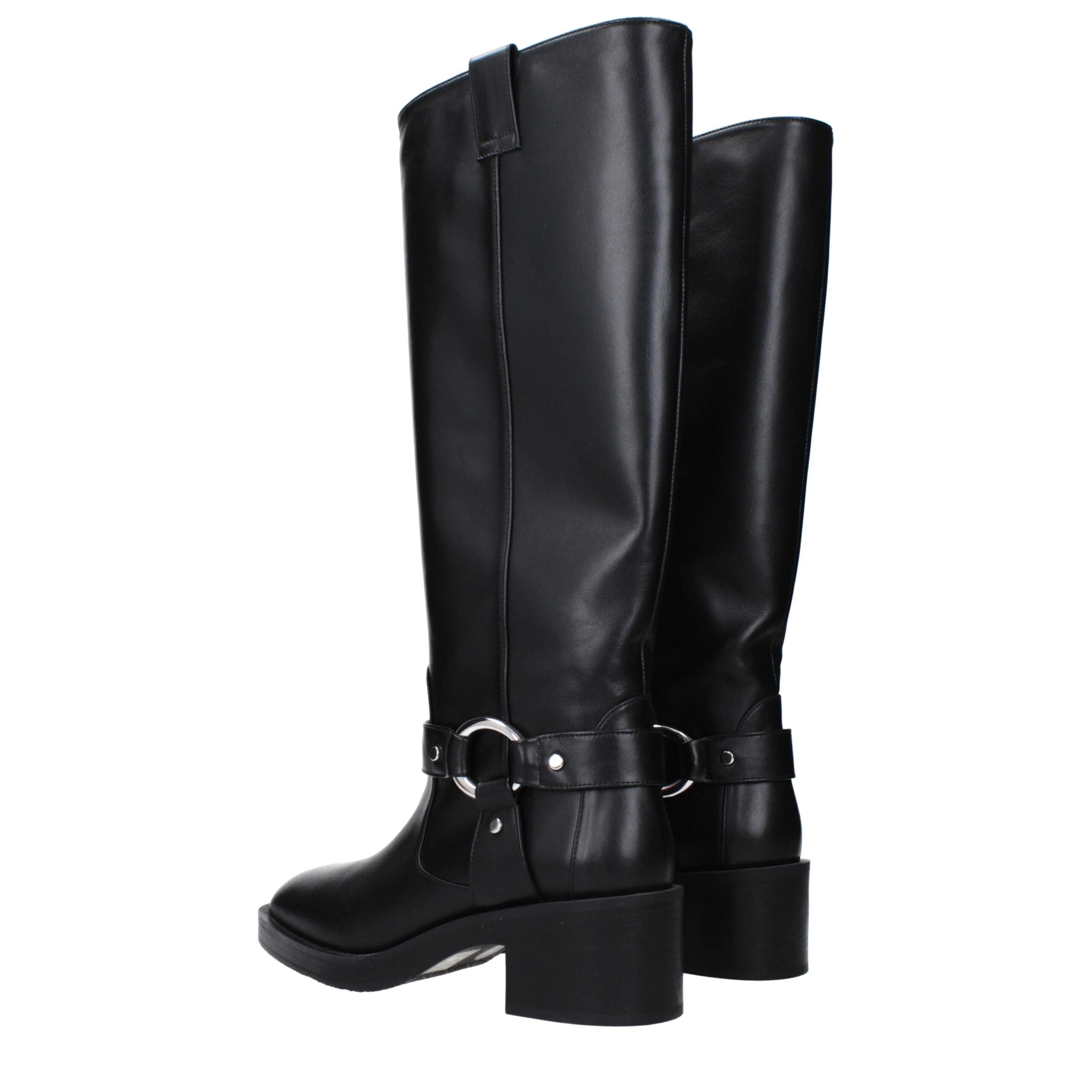 Stuart Weitzman Black Leather High Heel Boots Stuart Weitzman