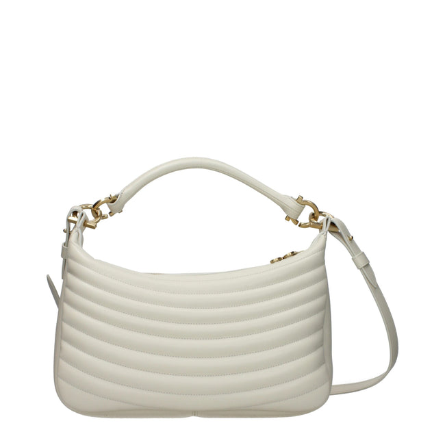 Salvatore Ferragamo Beige Leather Handbags Salvatore Ferragamo