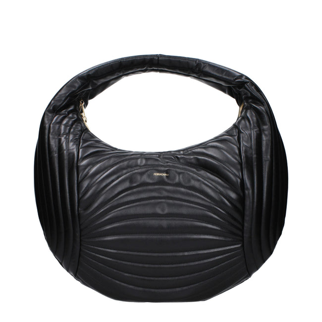 Salvatore Ferragamo Black Leather Handbags Salvatore Ferragamo
