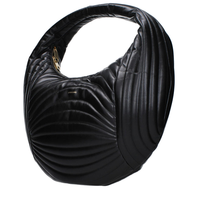Salvatore Ferragamo Black Leather Handbags Salvatore Ferragamo