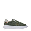 Philippe Model Green Leather Low Tops Philippe Model