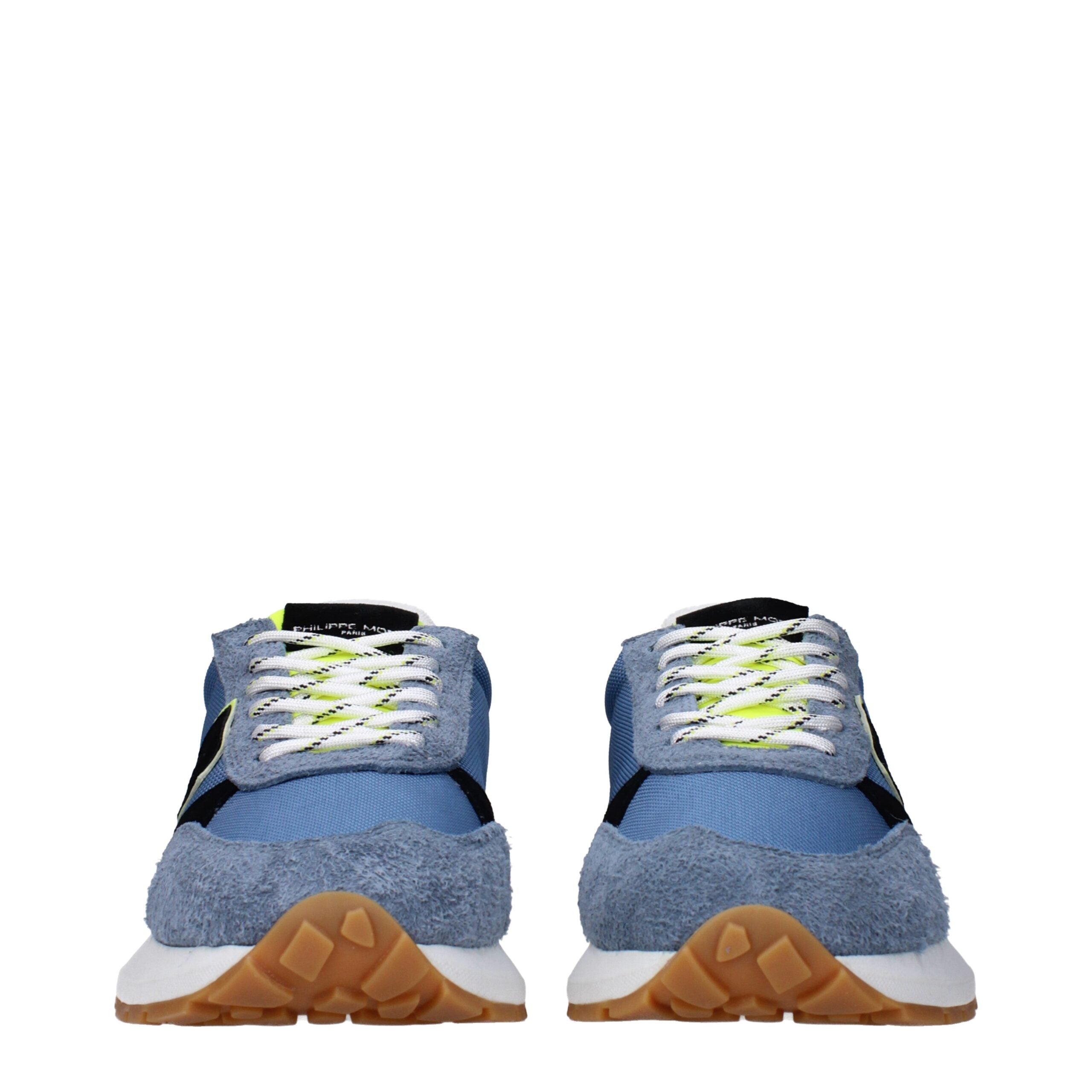 Philippe Model Blue Fabric Athletic Sneakers Philippe Model