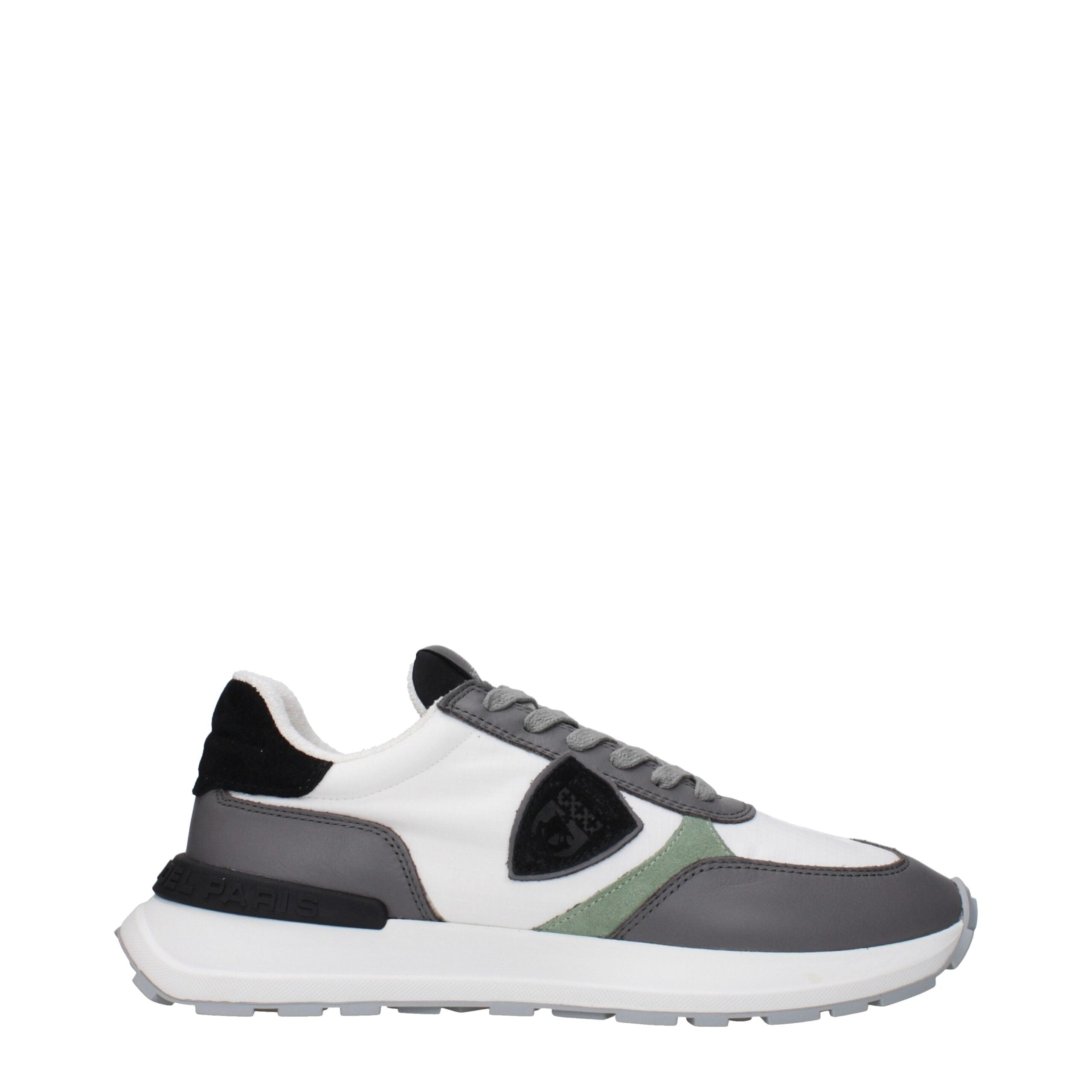 Philippe Model White Fabric Athletic Sneakers Philippe Model
