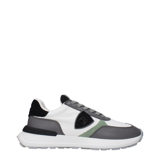 Philippe Model White Fabric Athletic Sneakers Philippe Model