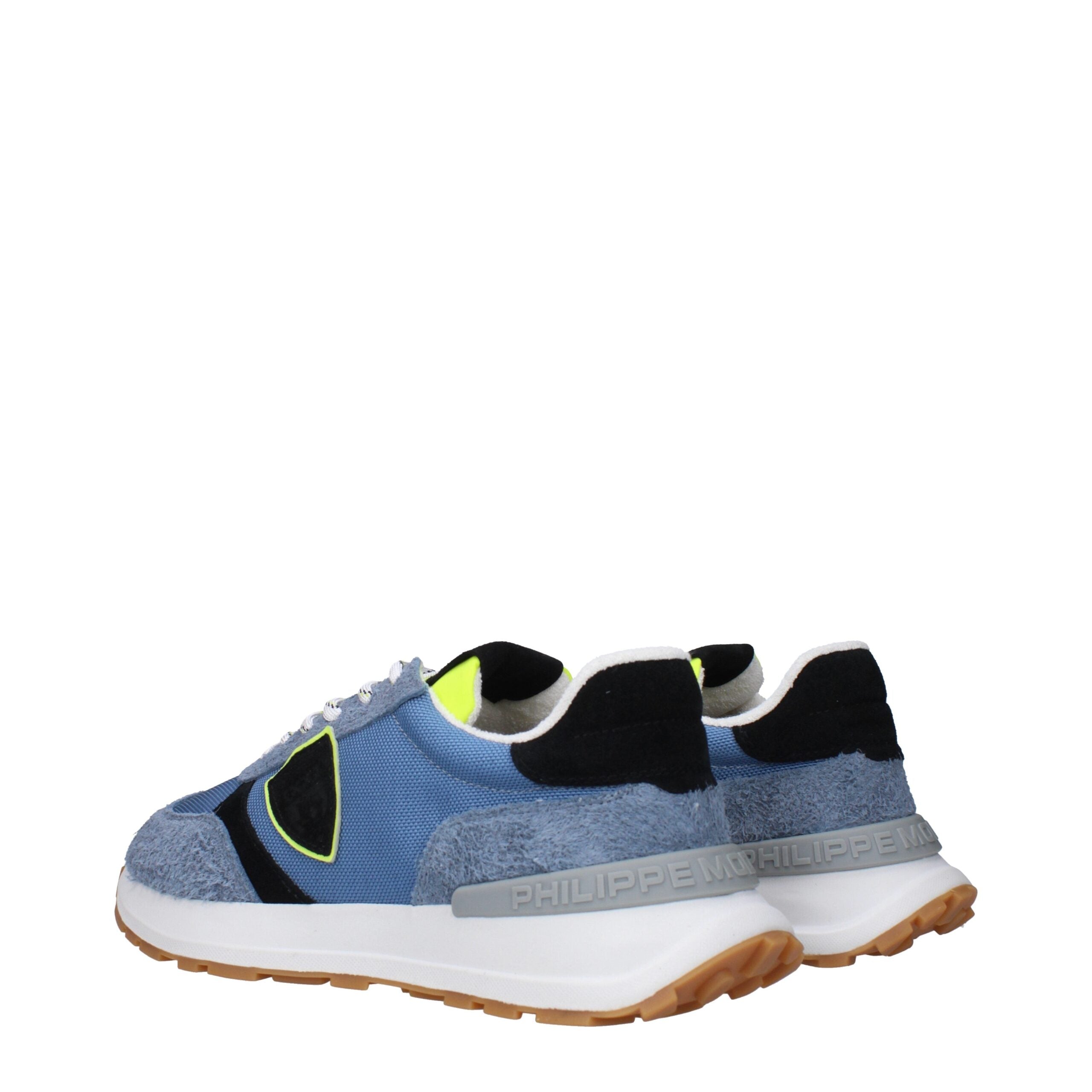 Philippe Model Blue Fabric Athletic Sneakers Philippe Model