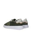 Philippe Model Green Leather Low Tops Philippe Model