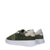 Philippe Model Green Leather Low Tops Philippe Model