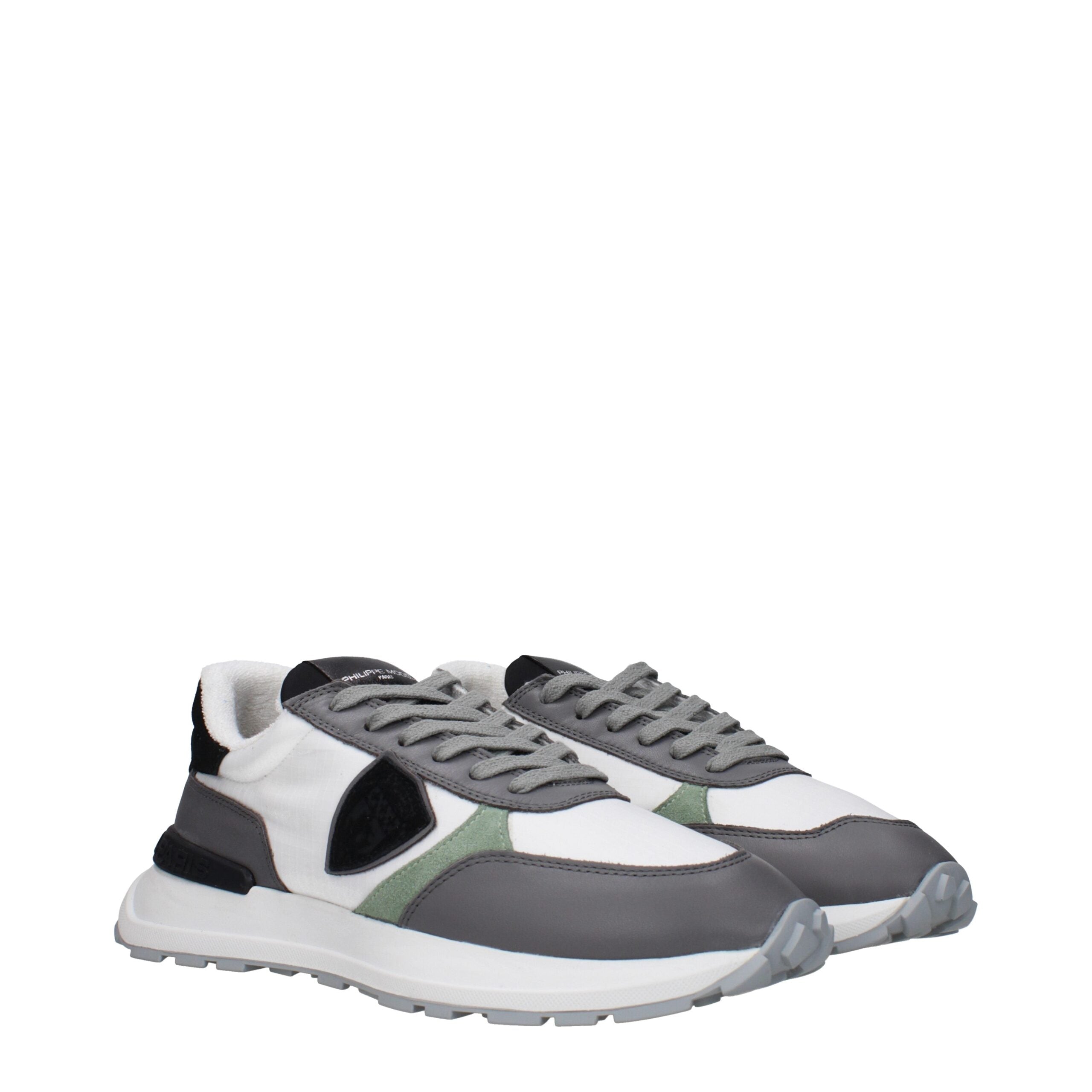 Philippe Model White Fabric Low Tops Philippe Model