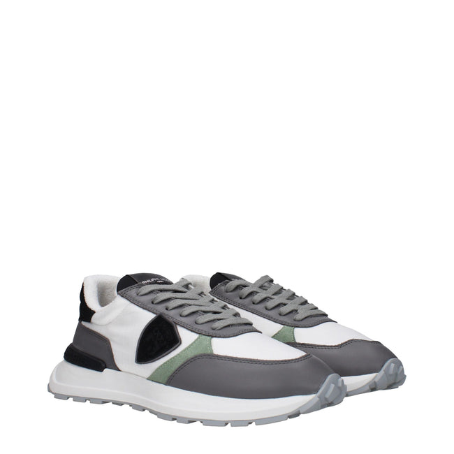 Philippe Model White Fabric Low Tops Philippe Model