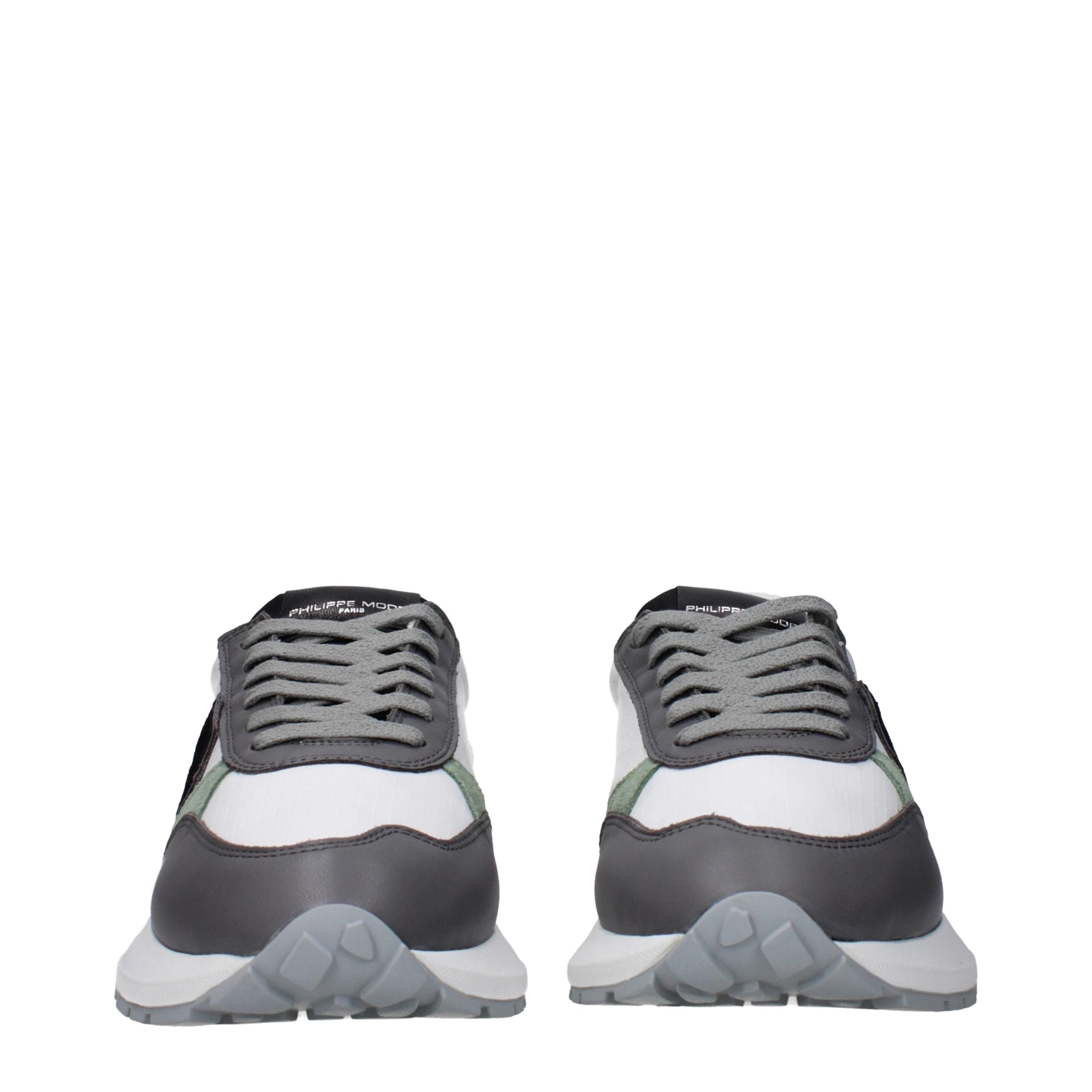 Philippe Model White Fabric Low Tops Philippe Model