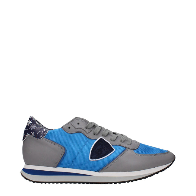 Philippe Model Blue Fabric Low Tops Philippe Model