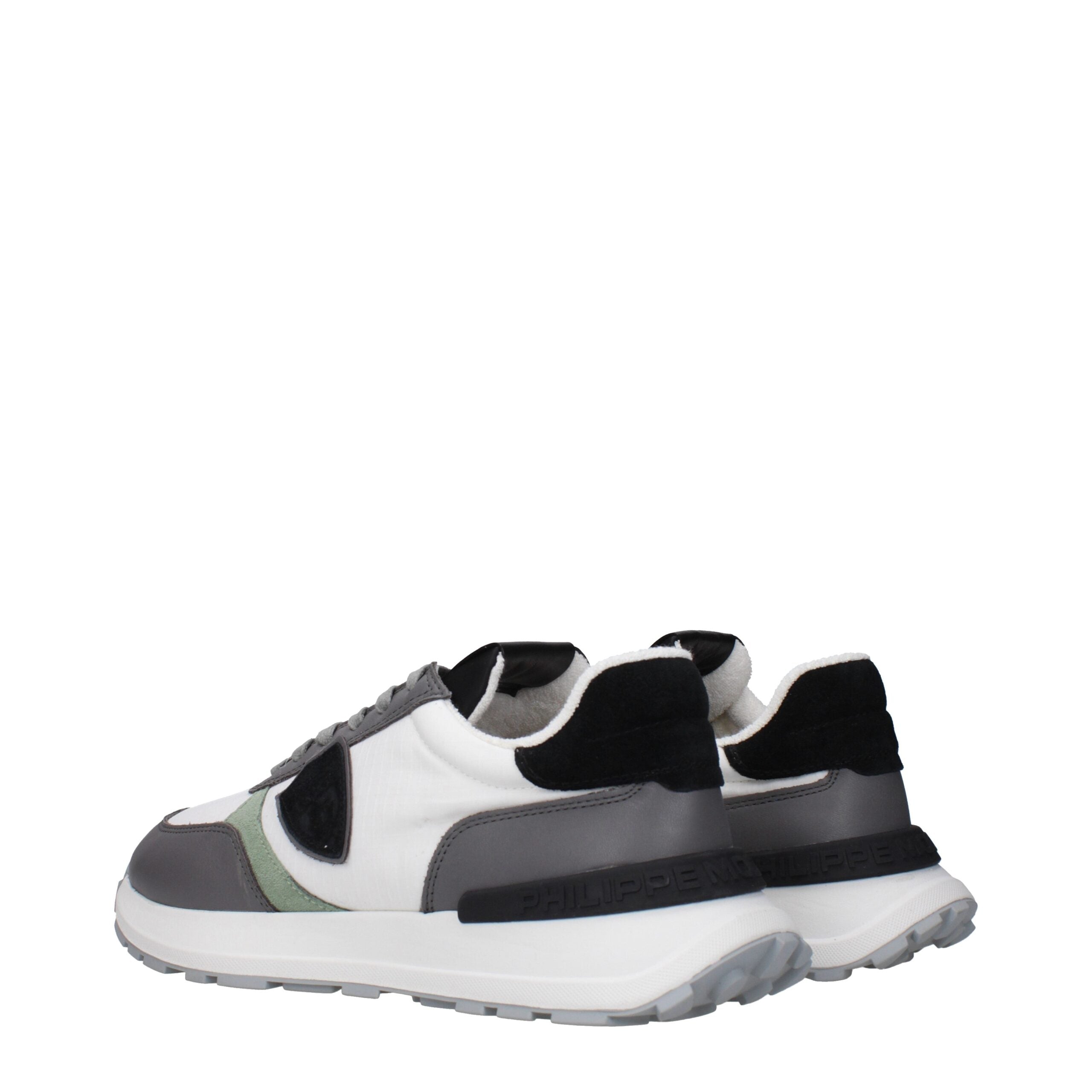 Philippe Model White Fabric Athletic Sneakers Philippe Model