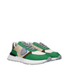 Philippe Model Green Fabric Athletic Sneakers Philippe Model