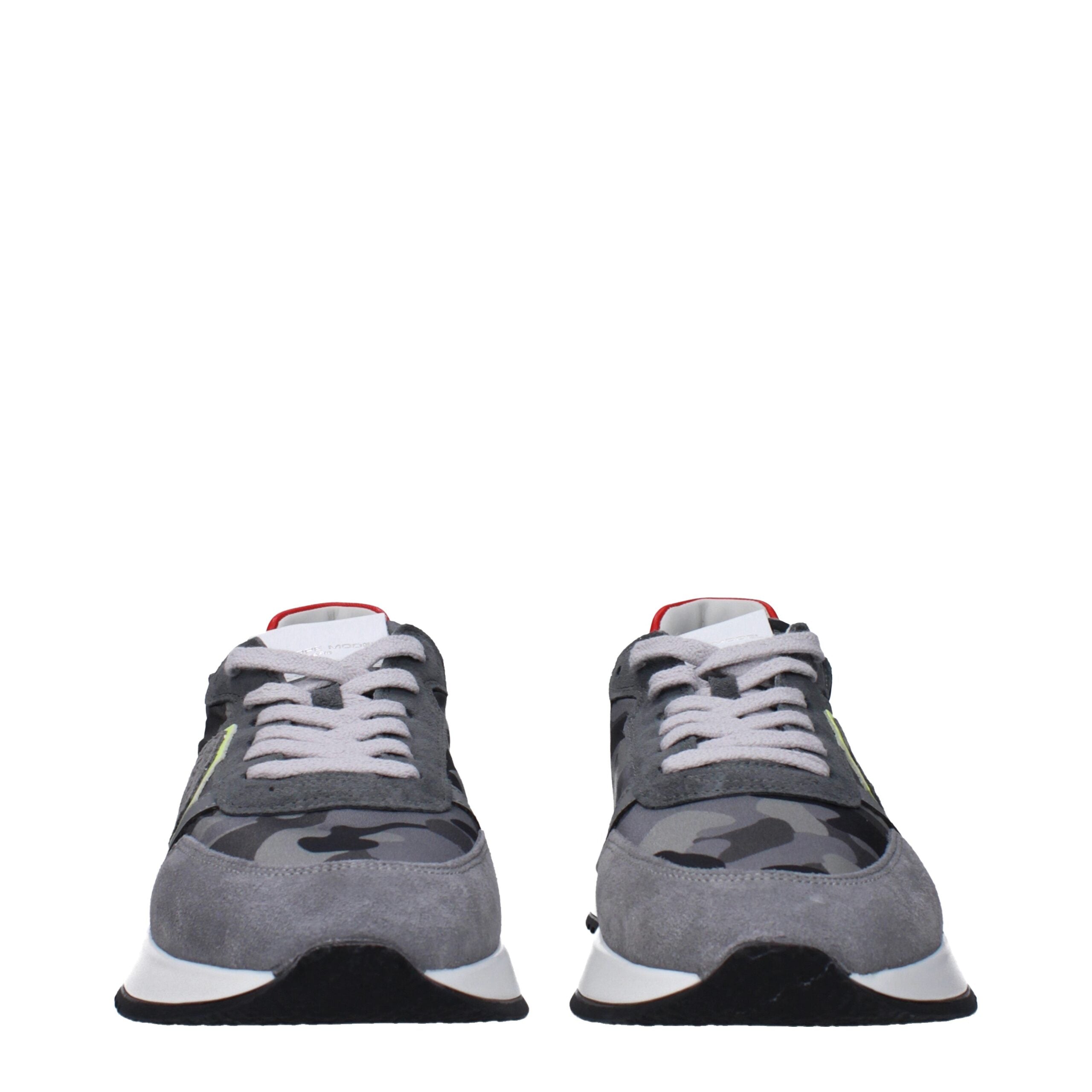 Philippe Model Gray Fabric Sneakers Philippe Model