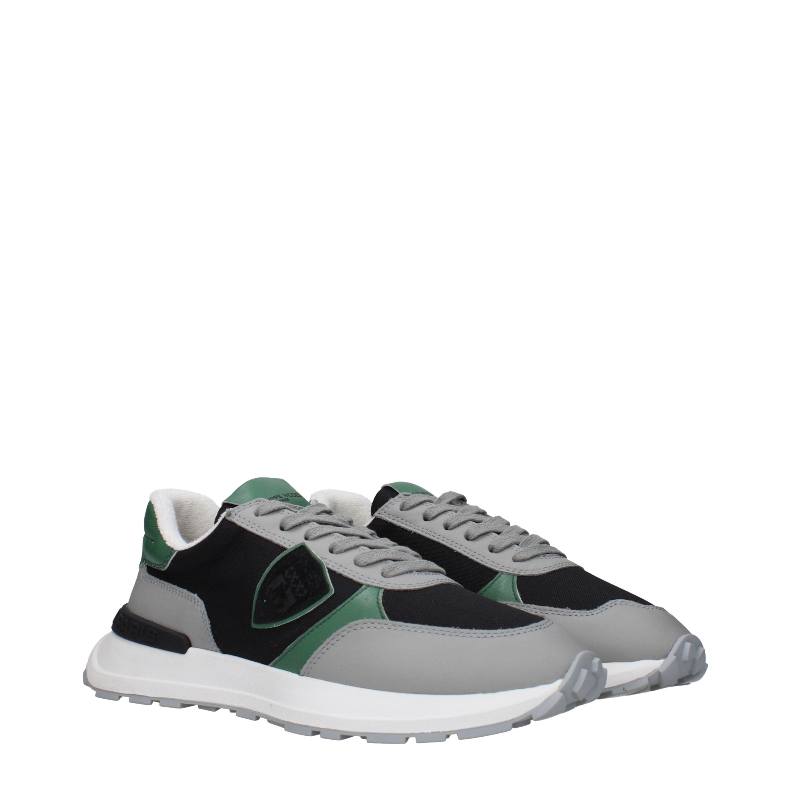 Philippe Model Black Fabric Athletic Sneakers Philippe Model