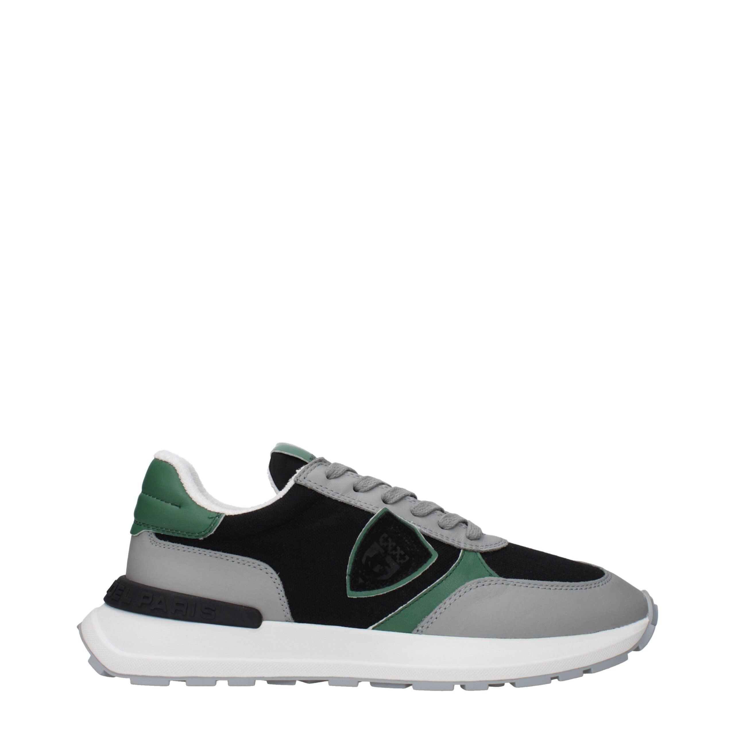 Philippe Model Black Fabric Athletic Sneakers Philippe Model