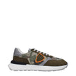 Philippe Model Green Fabric Chunky Sneakers Philippe Model