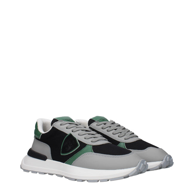 Philippe Model Black Fabric Athletic Sneakers Philippe Model