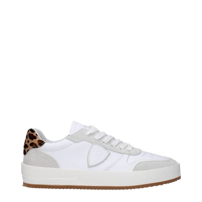 Philippe Model White Leather Low Tops Philippe Model