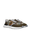 Philippe Model Green Fabric Chunky Sneakers Philippe Model