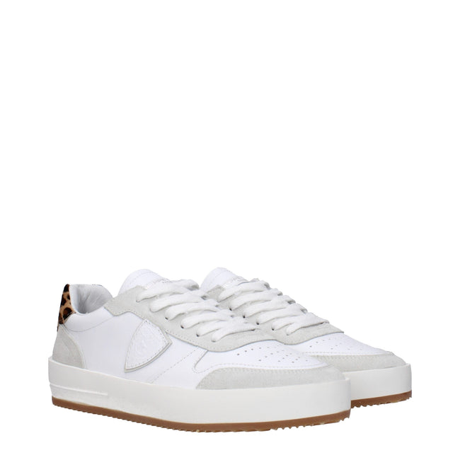 Philippe Model White Leather Low Tops Philippe Model