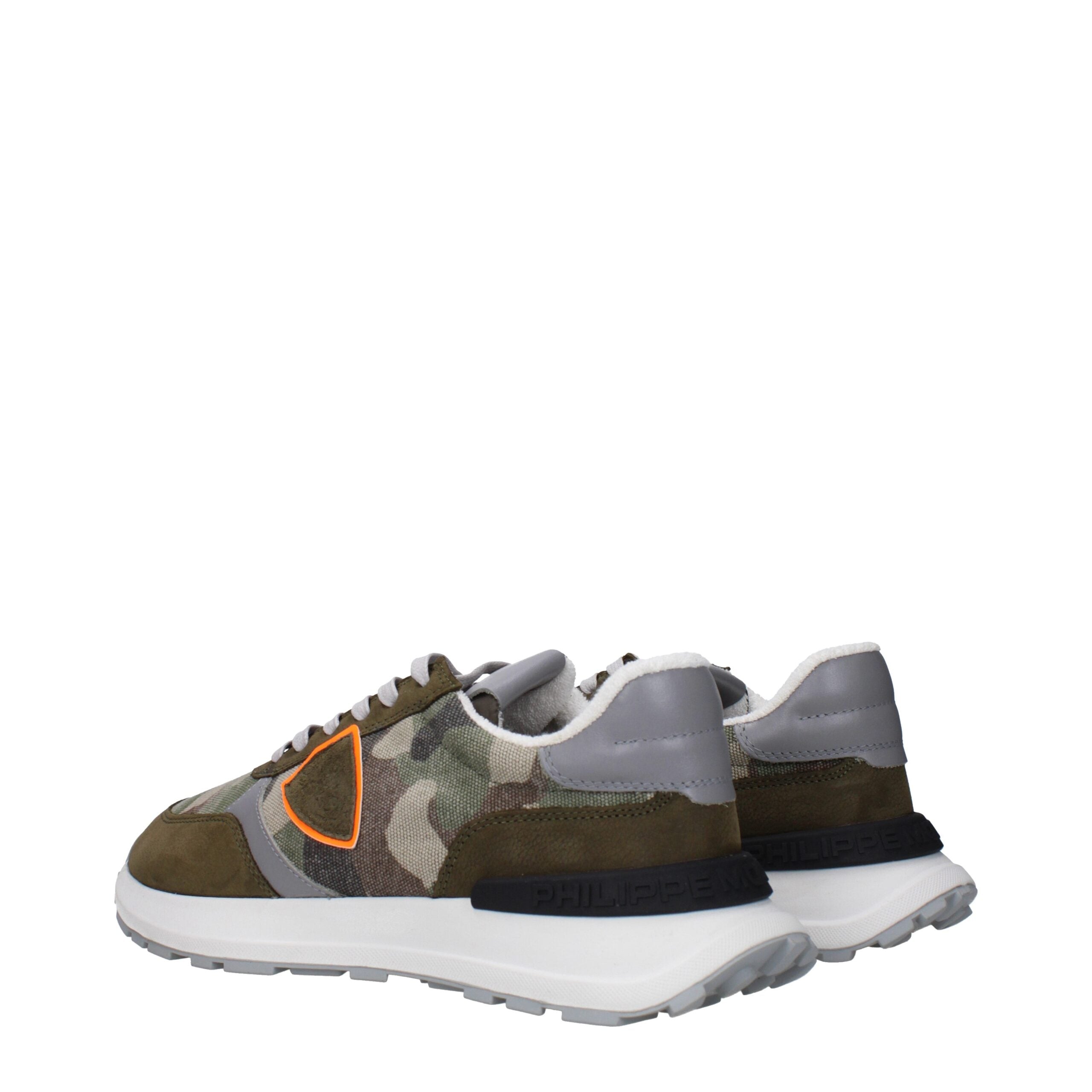 Philippe Model Green Fabric Chunky Sneakers Philippe Model