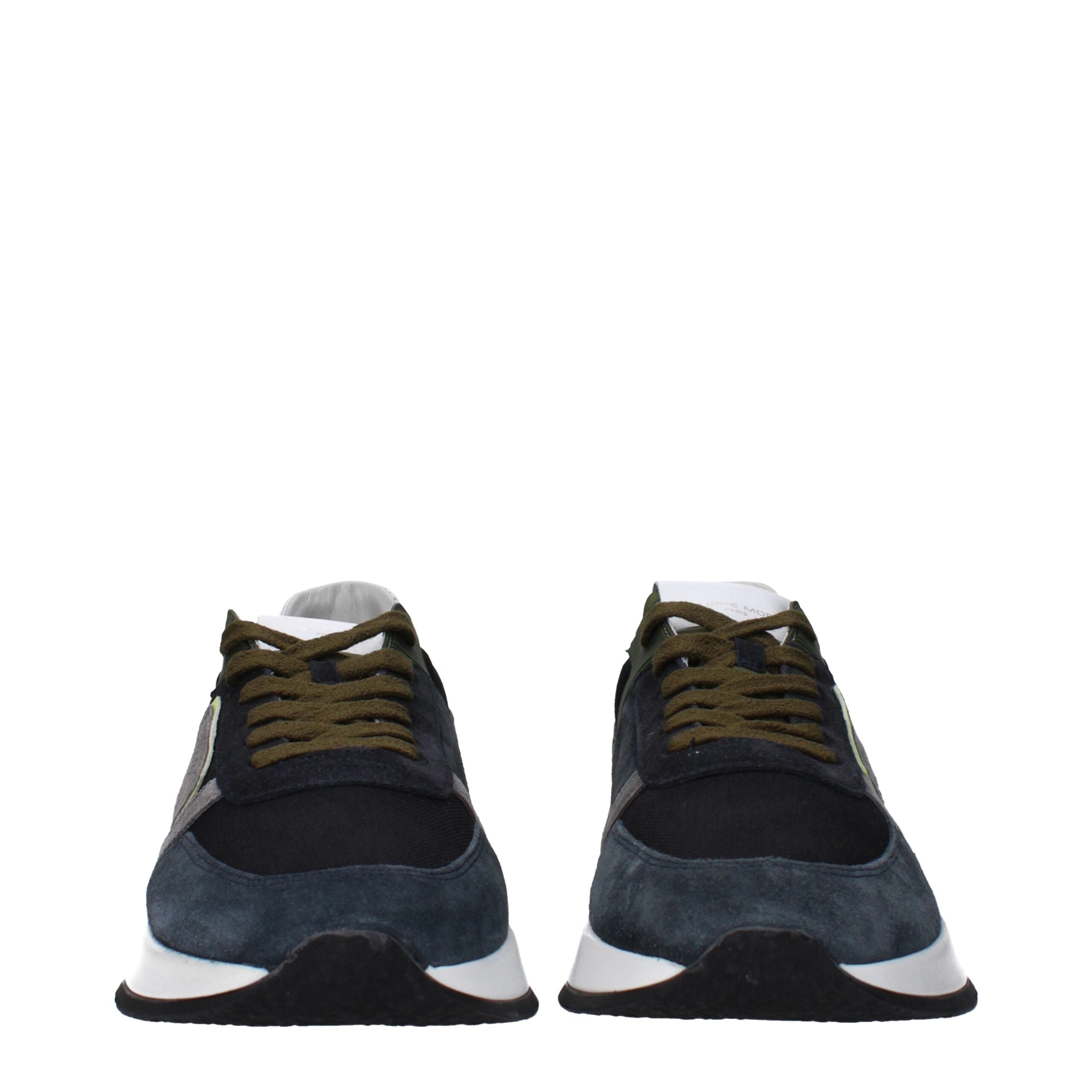 Philippe Model Blue Leather Low Tops Philippe Model