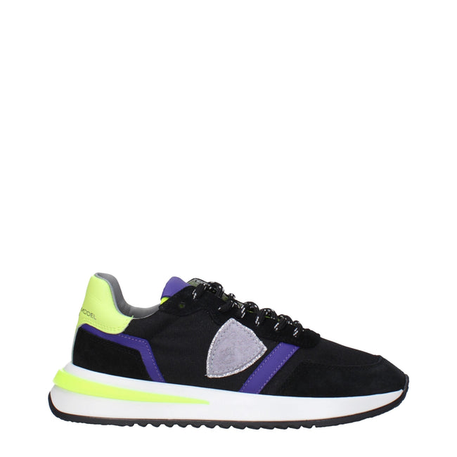 Philippe Model Black Fabric Athletic Sneakers Philippe Model