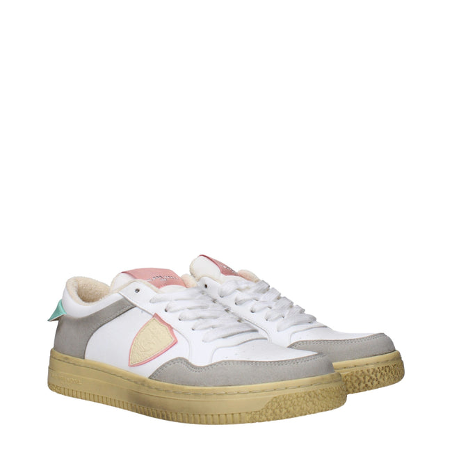 Philippe Model White Leather Low Tops Philippe Model