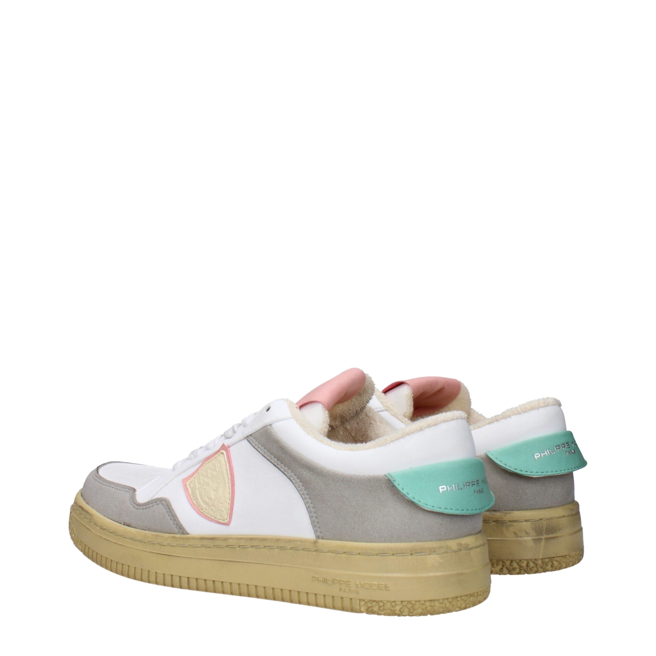 Philippe Model White Leather Low Tops Philippe Model