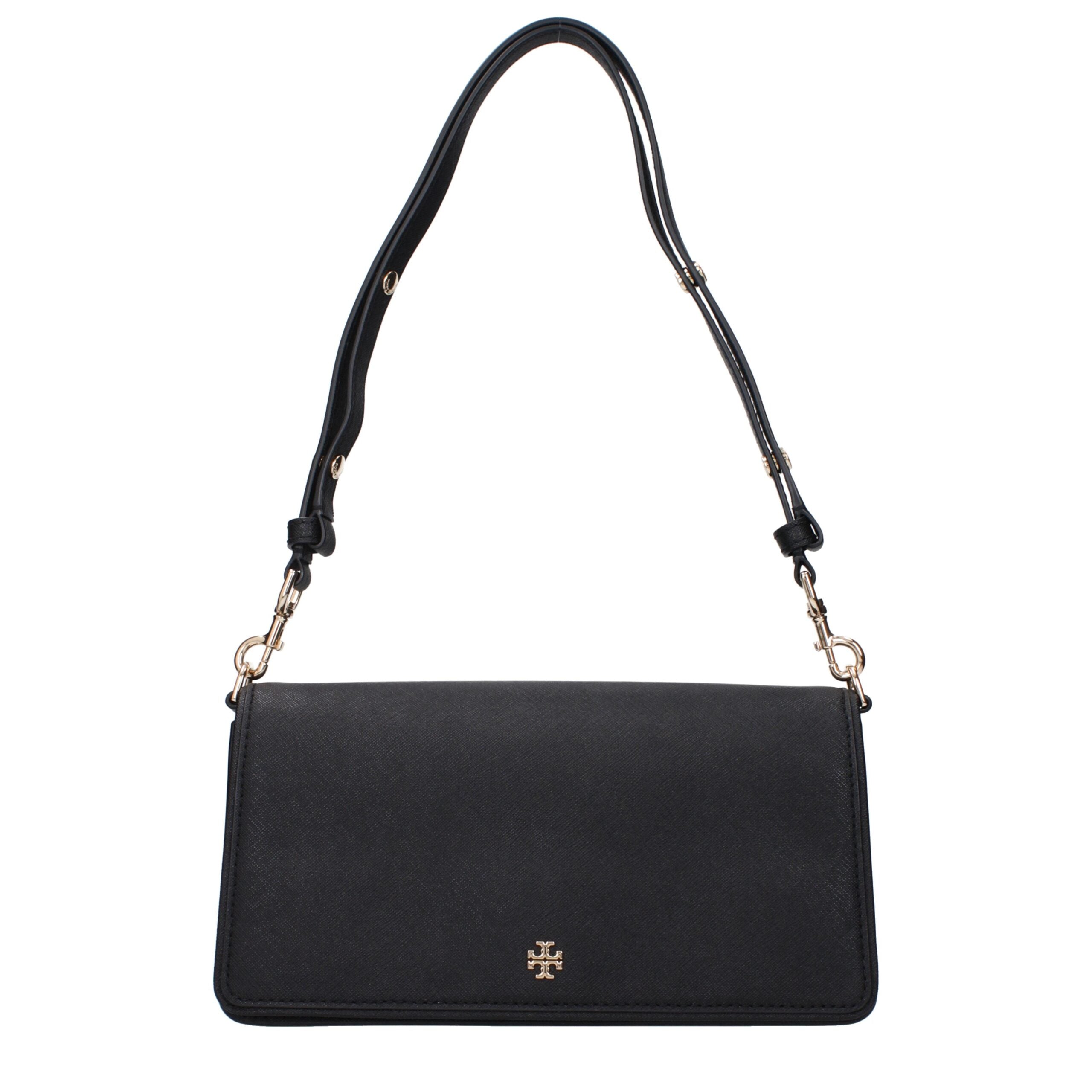 Tory Burch Black Leather Shoulder Bags Tory Burch