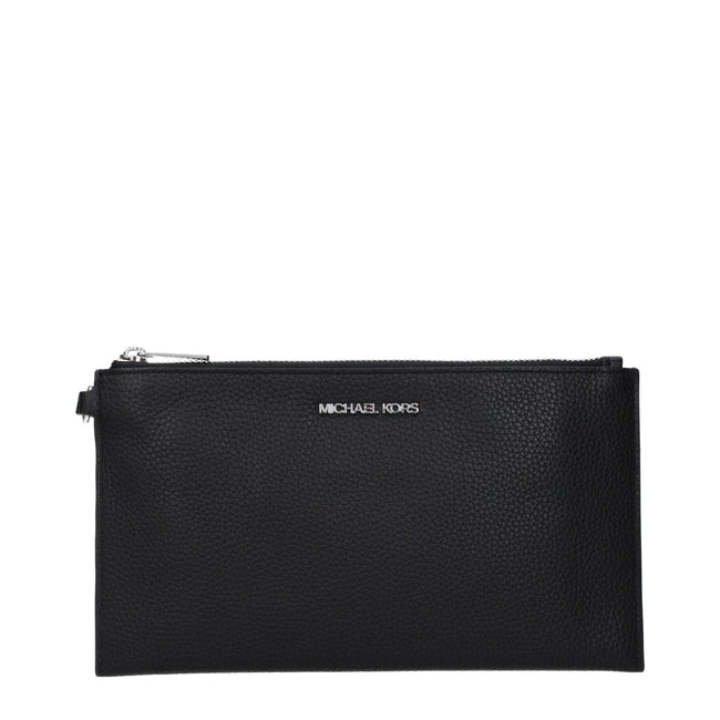 Michael Kors Black Leather Clutch Bags Michael Kors