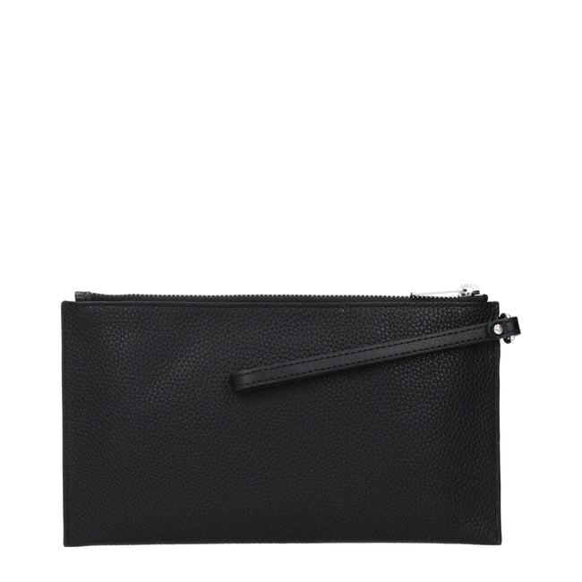 Michael Kors Black Leather Clutch Bags Michael Kors