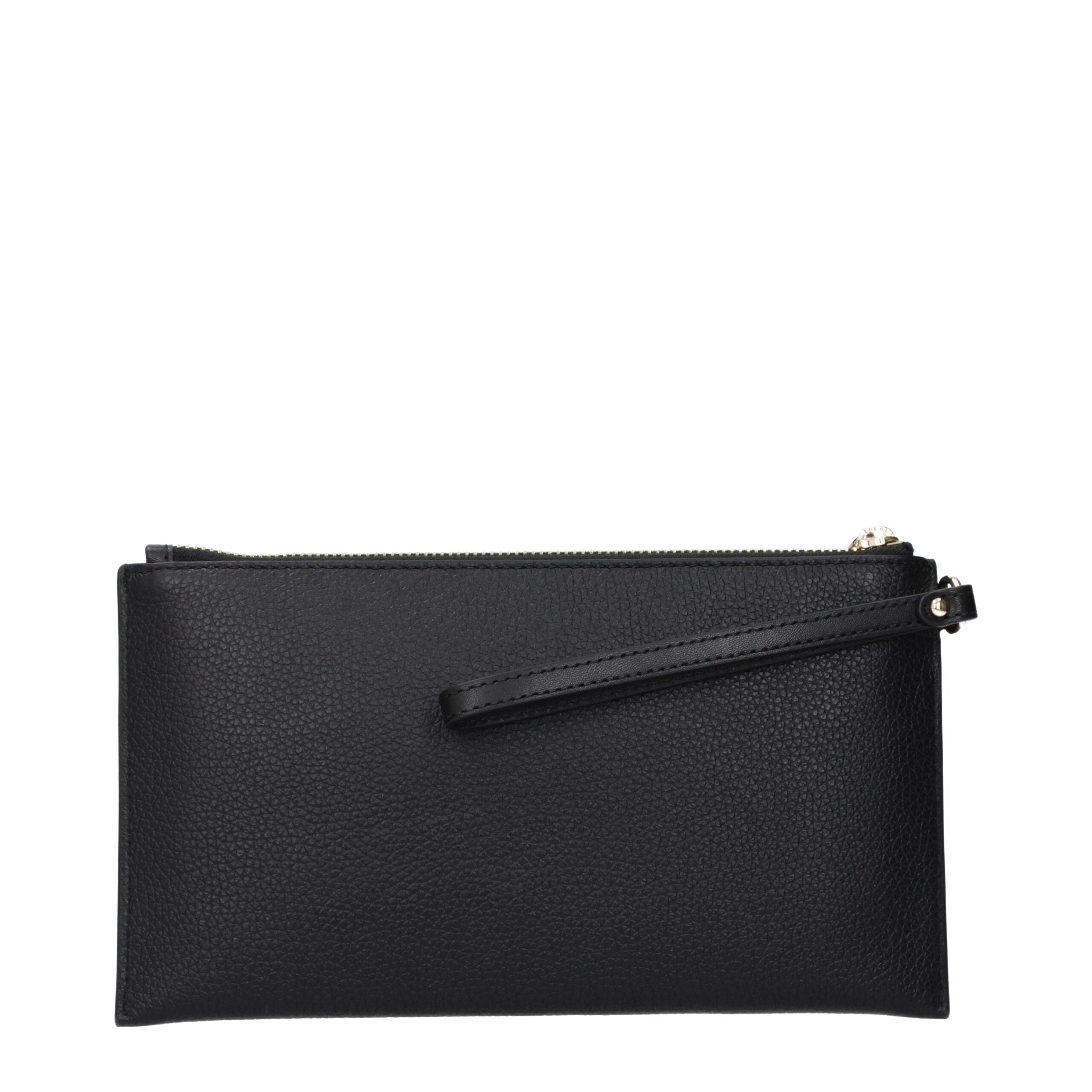 Michael Kors Black Leather Clutch Bags Michael Kors