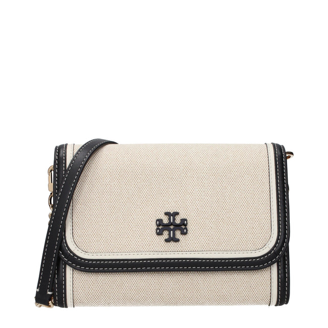 Tory Burch Beige Fabric Clutch Bags Tory Burch
