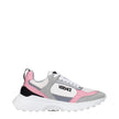Versace White Fabric Sneakers Versace