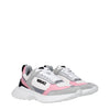 Versace White Fabric Sneakers Versace