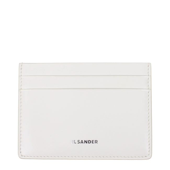 Jil Sander White Leather Cardholders Jil Sander