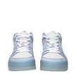 Moncler White Leather High Tops Moncler