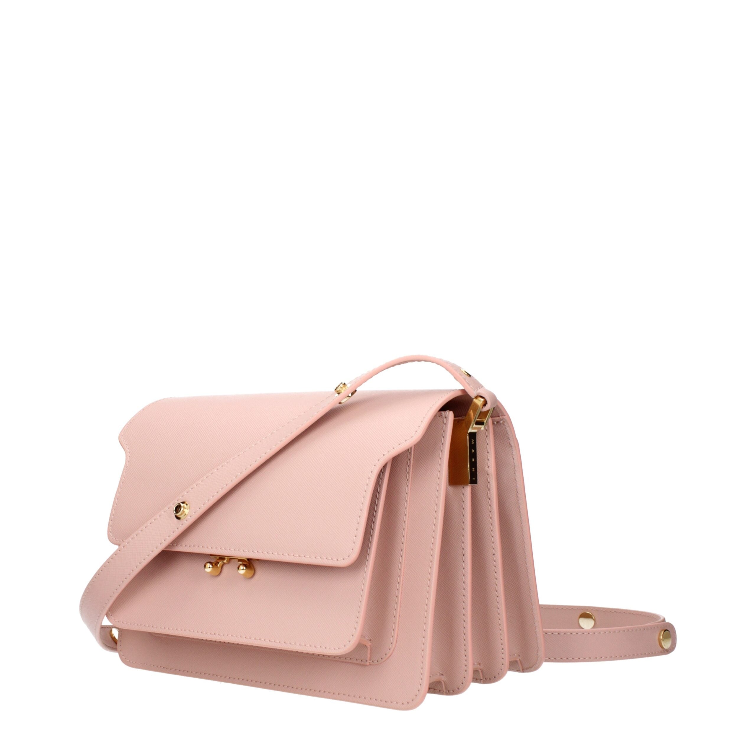 Marni Pink Leather Shoulder Bags Marni