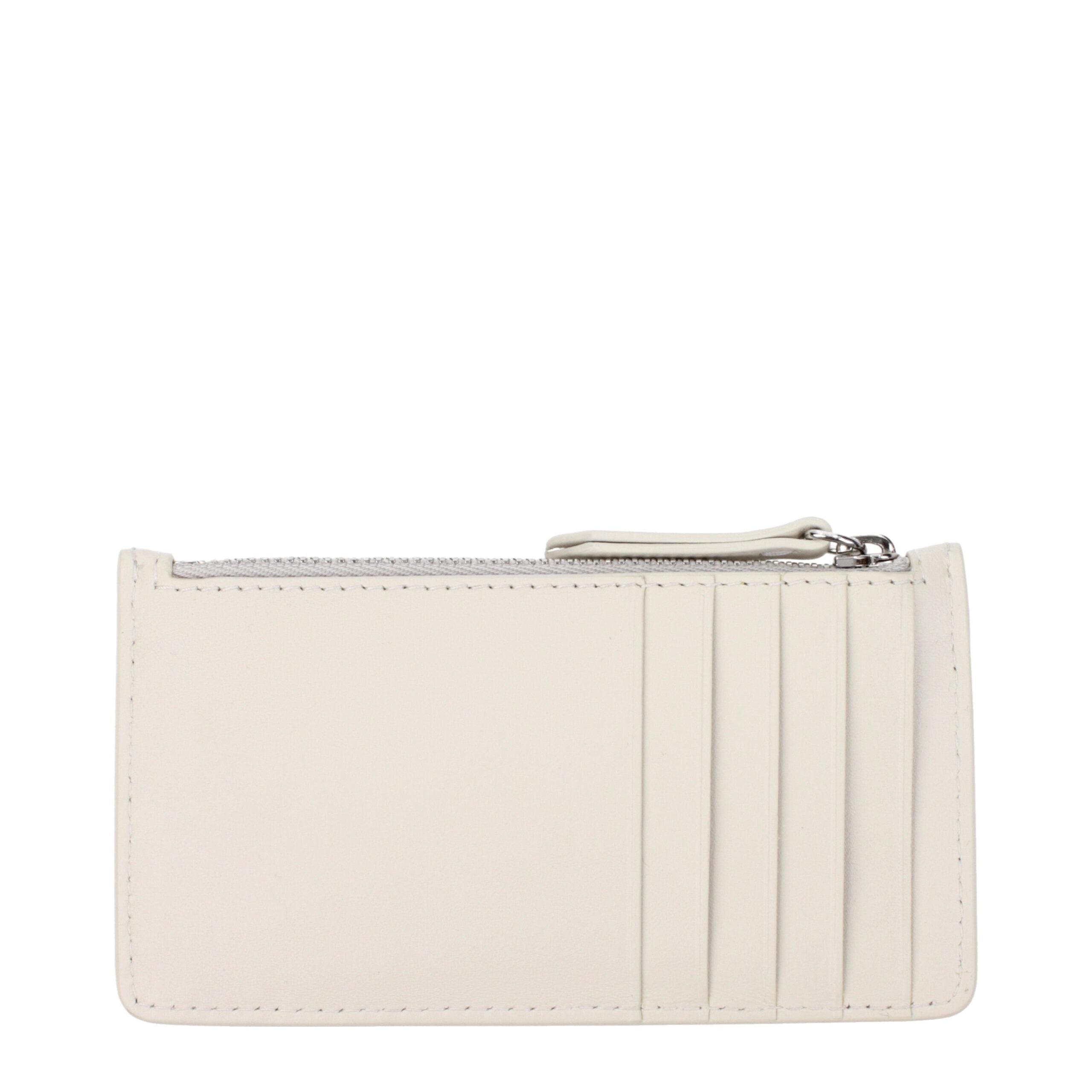 Maison Margiela Beige Leather Wallets Maison Margiela