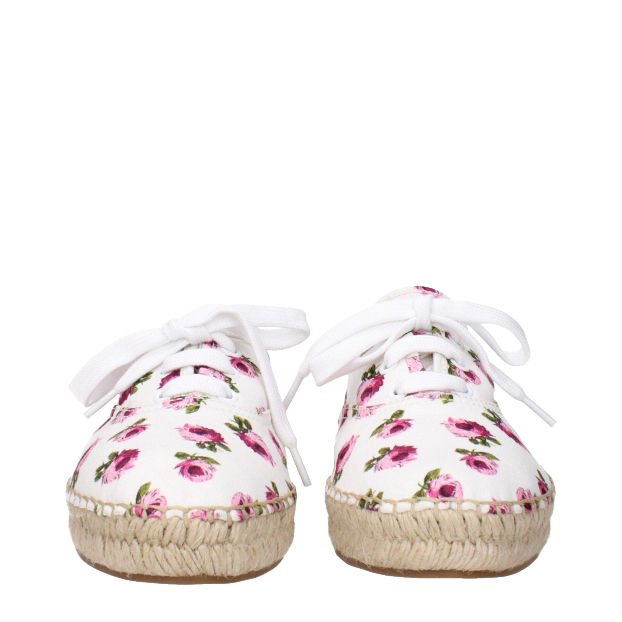 Prada White Fabric Espadrilles Prada