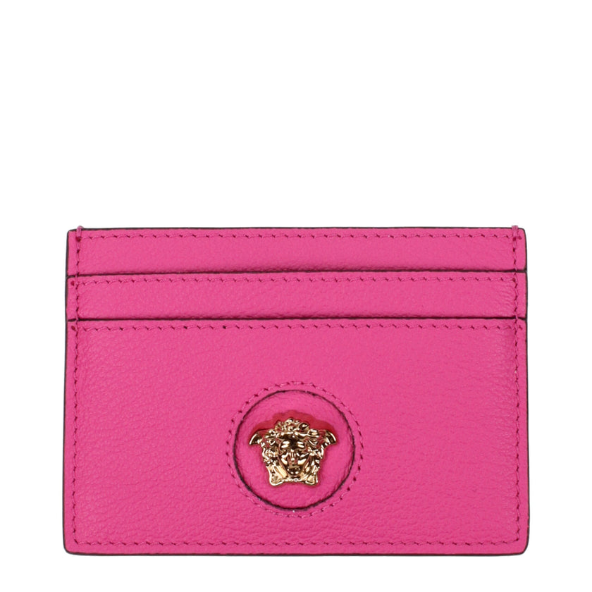 Versace Pink Leather Cardholder