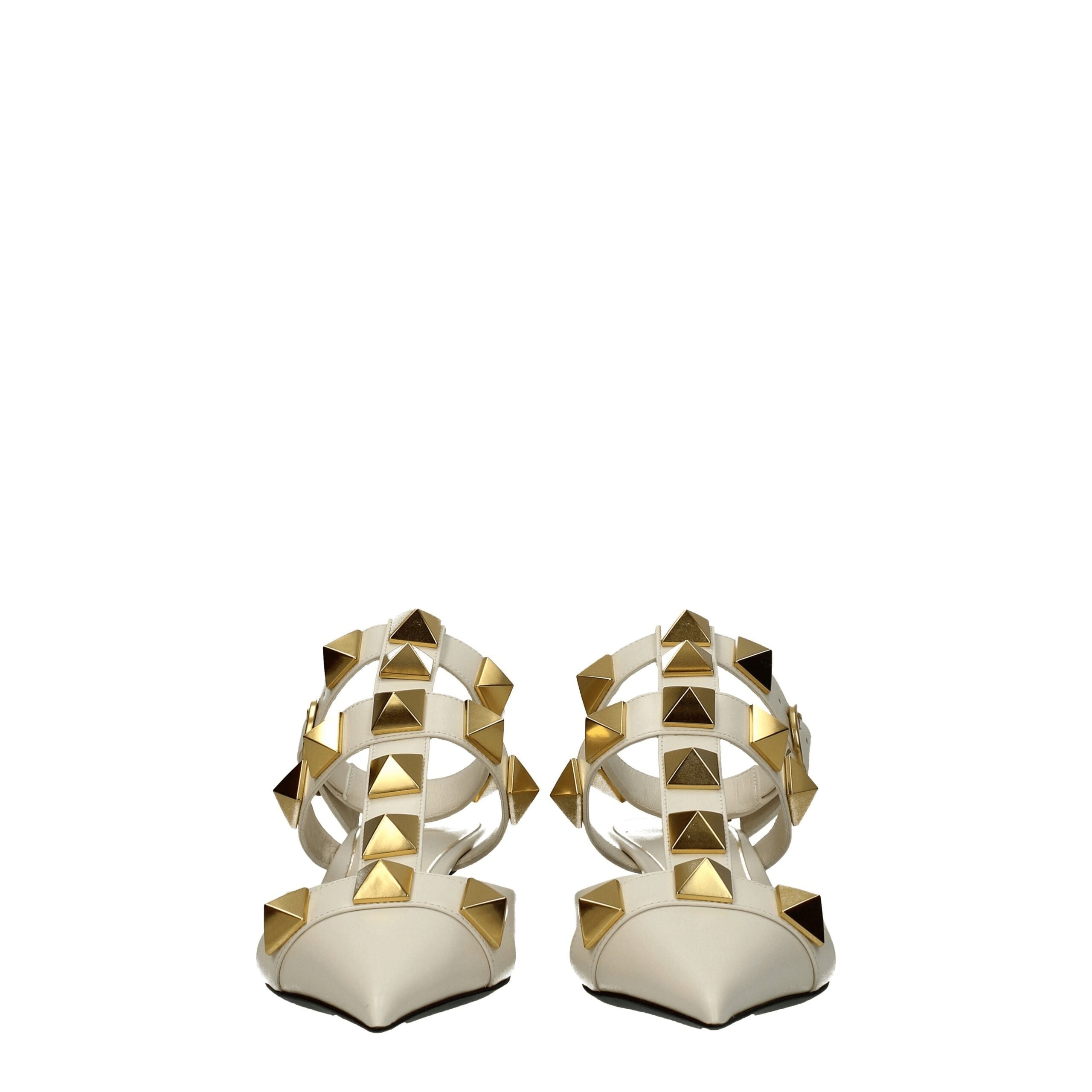 Valentino Garavani Beige Leather Stiletto Heels Sandals Valentino Garavani