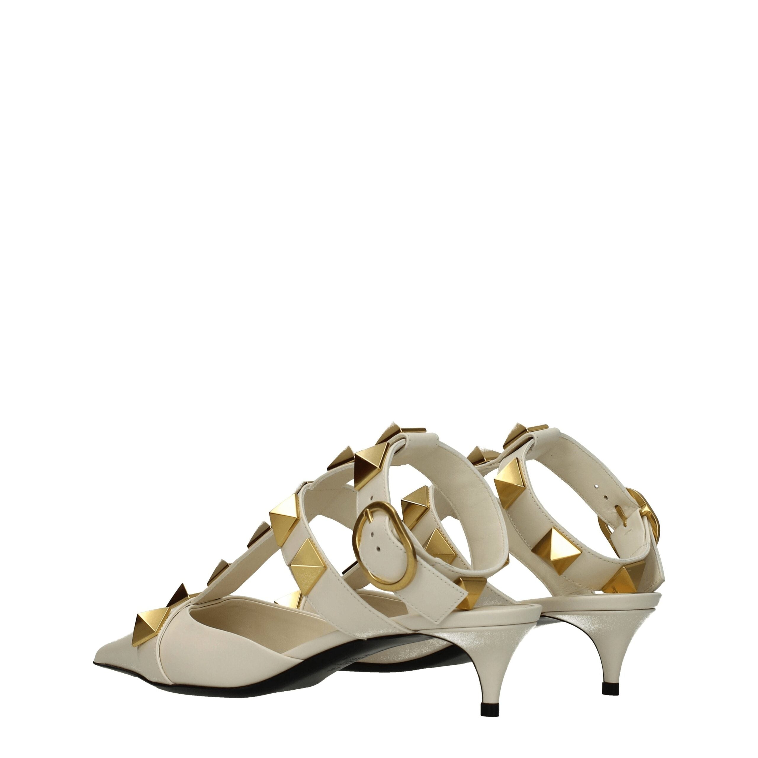 Valentino Garavani Beige Leather Stiletto Heels Sandals Valentino Garavani