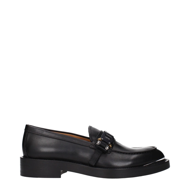 Christian Dior Black Leather Slip-On Loafers Christian Dior