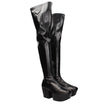 Prada Black Leather Over The Knee Prada